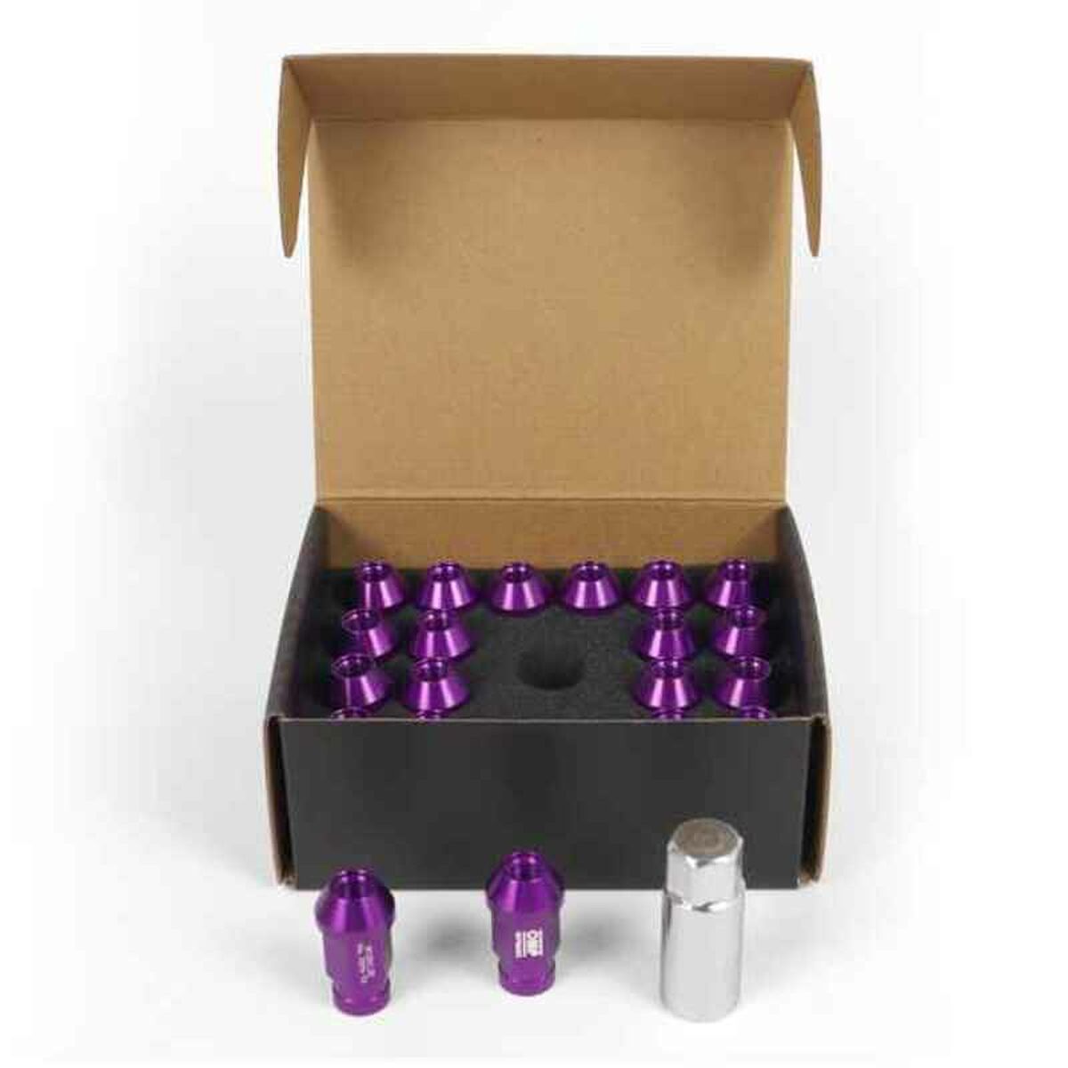 Set Piulițe OMP 7075 40 mm M14 x 1,50 20 uds Violet